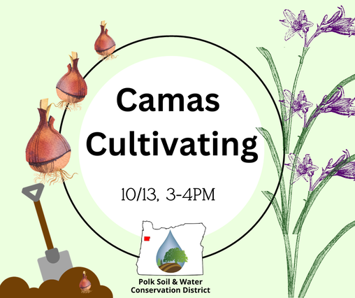Camas Cultivating, 10/13, 3-4pm, polk swcd
