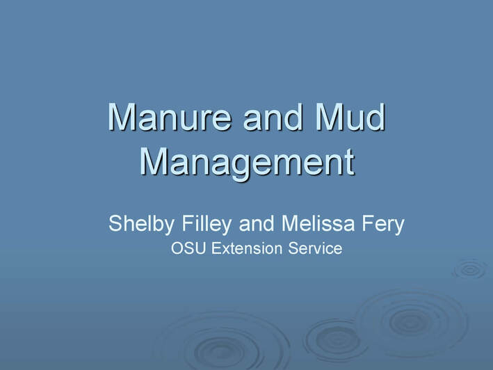 MUD AND MANURE MANAGEMENT