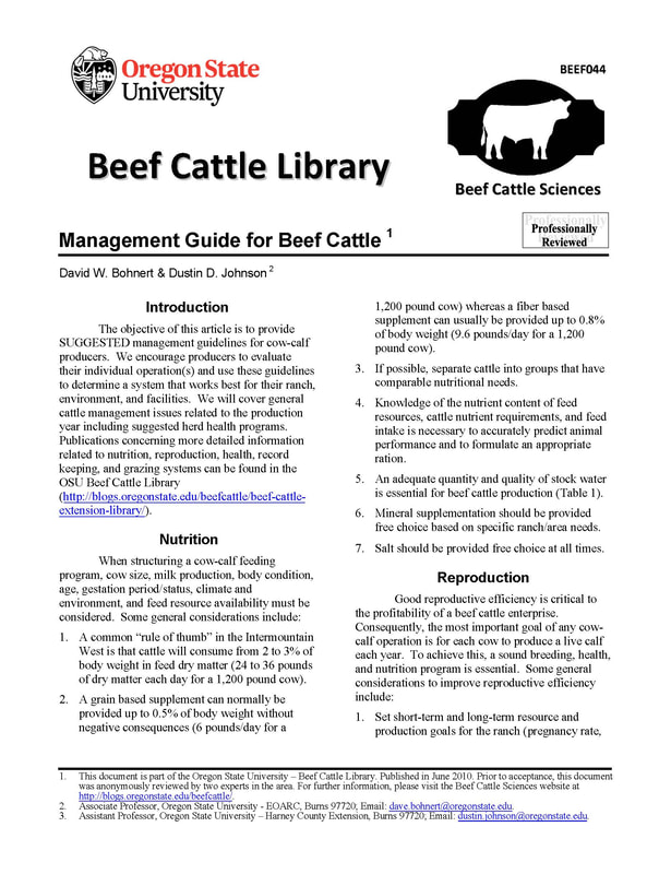 beef cattle library