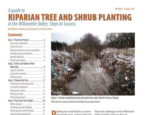 riparian tree and shrub planting guide